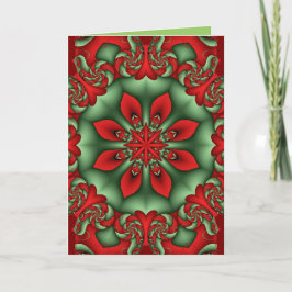 Dekorative Kaleidoskop Weihnachtskarte mit Text Feiertagskarte