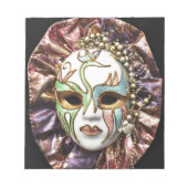 Dekorative Karnevalsmaske Notizblock (Vorderseite)