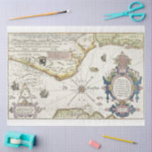 Dekorative Karte des Weltdekoupage-Papiers Seidenpapier (Basteln)