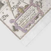 Dekorative Karte des Weltdekoupage-Papiers Seidenpapier (Ausschnitt)