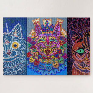 Dekorative Katzen von Louis Wain Puzzle