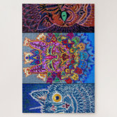 Dekorative Katzen von Louis Wain Puzzle (Vertikal)