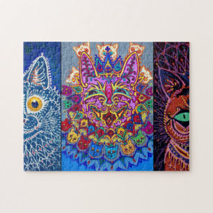 Dekorative Katzen von Louis Wain Puzzle