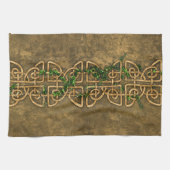 Dekorative keltische Knoten mit Efeu Handtuch (Horizontal)