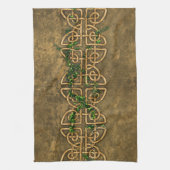 Dekorative keltische Knoten mit Efeu Handtuch (Vertikal)