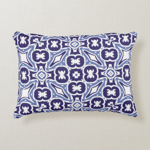 Dekorative Keramik Azulejo Fliesen. Vintage Dekokissen