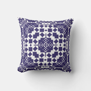 Dekorative Keramik Azulejo Fliesen. Vintage Kissen
