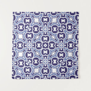 Dekorative Keramik Azulejo Fliesen. Vintage Wandteppich