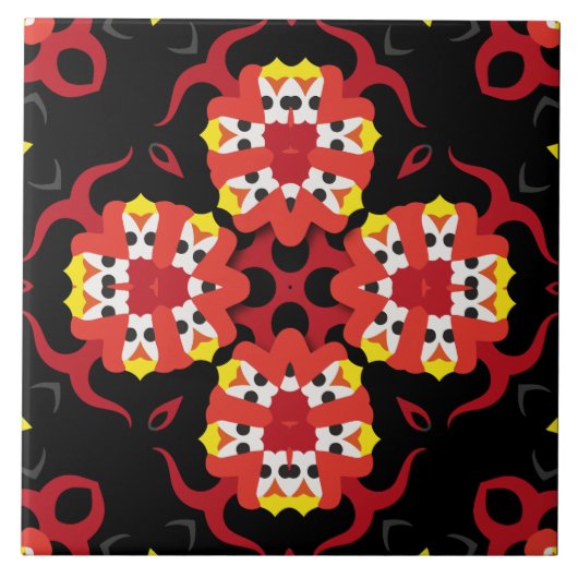 Dekorative Keramik Fliese (Vorderseite)