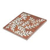 Dekorative Keramik Fliesen, Rost & Weiß-Blätter Fliese (Seite)