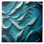 Dekorative Keramik Tile " Türkische Waves VII" Fliese (Vorderseite)