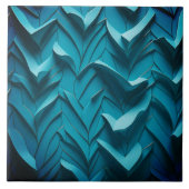Dekorative Keramik Tile " Türkiswaves X" Fliese (Vorderseite)