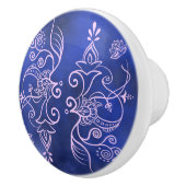 Dekorative Keramik ziehen blau/lila Keramikknauf (Rechts)