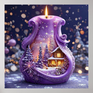 Dekorative Kerze Poster