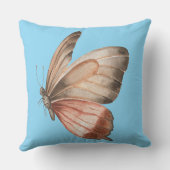 Dekorative Kissen Schmetterlinge Himmelblau (Rückseite)