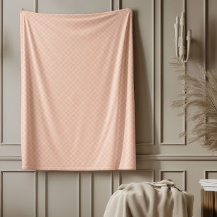 Dekorative Koralle Kariert Blanket für Wohnzimmer Fleecedecke