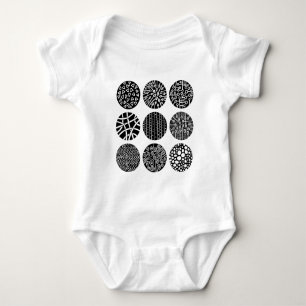 Dekorative Kreise Baby Strampler