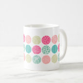 Dekorative Kreise - Farben 01 Kaffeetasse (VorderseiteRechts)