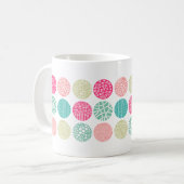 Dekorative Kreise - Farben 01 Kaffeetasse (Vorderseite Links)