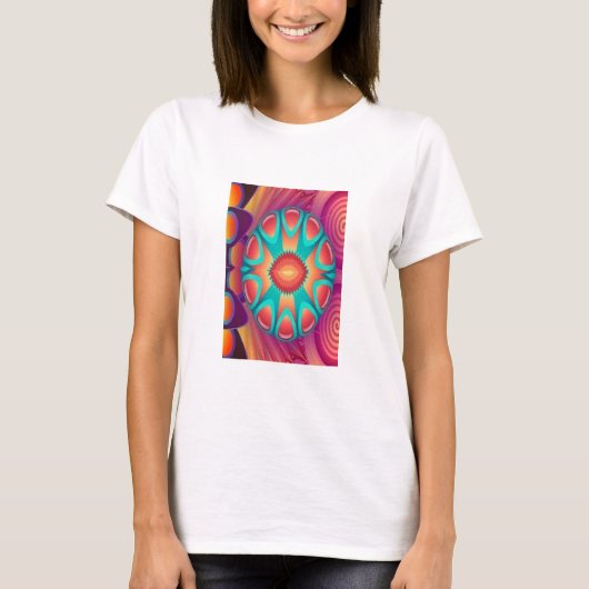 Dekorative Kreiskunst T-Shirt (Vorderseite)