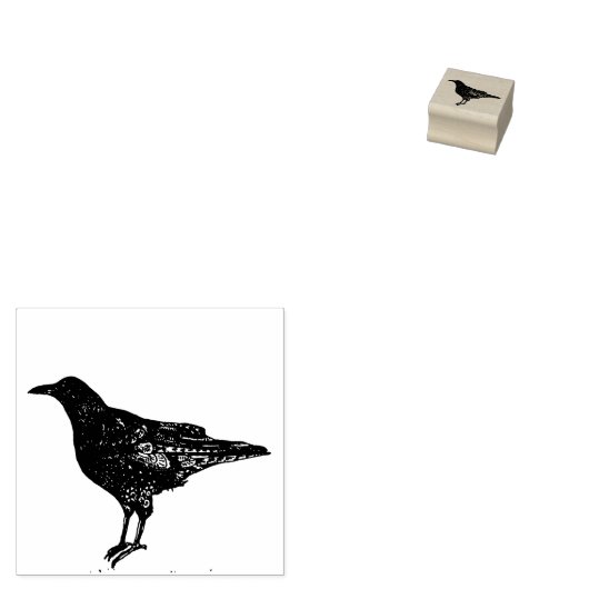 Dekorative Krow Gummistempel (Stempel)