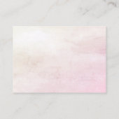 Dekorative Kuchen Pink Bow Babydusche Umschließung Begleitkarte (Rückseite)