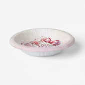 Dekorative Kuchen Pink Bow Papierschale Pappteller (Gewinkelt)