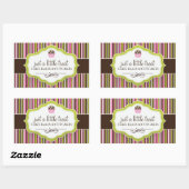 Dekorative Kuchenkleber Rechteckiger Aufkleber (Blatt)