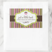 Dekorative Kuchenkleber Rechteckiger Aufkleber (Tasche)