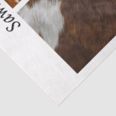 Dekorative Kuhhaut-Handsäge-Panel-Designs im rusti Seidenpapier (Ausschnitt)