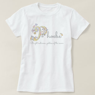 Dekorative kundenspezifische Bedeutung des Phoebe T-Shirt