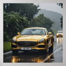 Dekorative Kunst - Autofahren im Regen 2