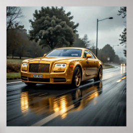 Dekorative Kunst - Regen 3 fahren Poster