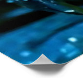 Dekorative Kunst - Regenfälle auf den Blätter #1 Poster (Ecke)