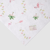 Dekorative Küste Weihnachten Flamingo Urlaub Seidenpapier (Ausschnitt)