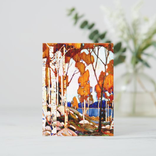 Dekorative Landschaft von Tom Thomson Postkarte (Stehend Vorderseite)