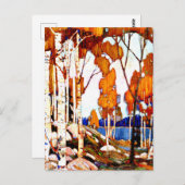 Dekorative Landschaft von Tom Thomson Postkarte (Vorne/Hinten)