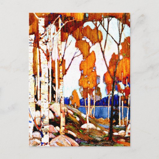 Dekorative Landschaft von Tom Thomson Postkarte (Vorderseite)
