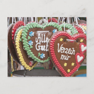 Dekorative Lebkuchen Kekse Postkarte