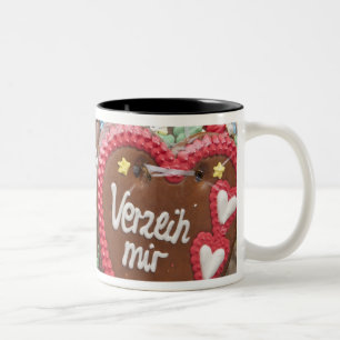 Dekorative Lebkuchen Kekse Zweifarbige Tasse