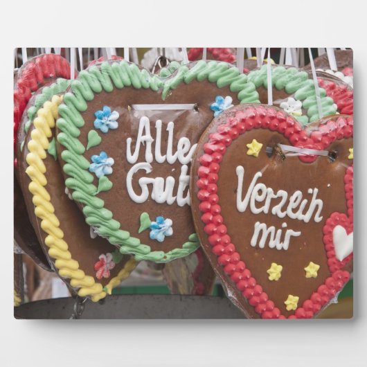 Dekorative Lebkuchenplätzchen Fotoplatte (Vorderseite)
