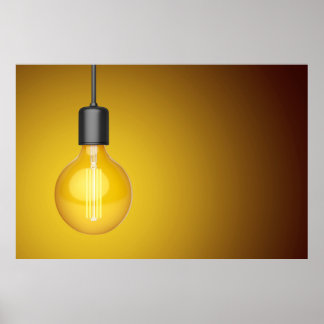 Dekorative LED-Glühbirne Poster