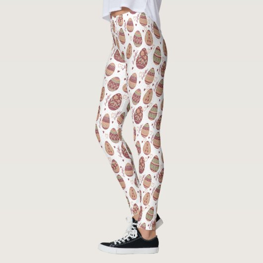 Dekorative Leggings des Osterei-Muster-| (Links)