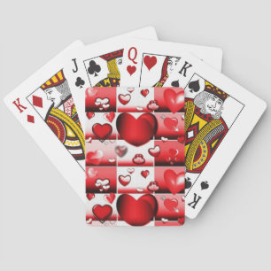 Dekorative Liebe Herz Spielkarten