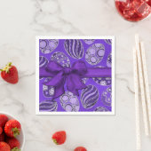 Dekorative Lila Ribbon Ostereier Napkins Serviette (Beispiel)