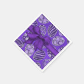 Dekorative Lila Ribbon Ostereier Napkins Serviette (Ecke)
