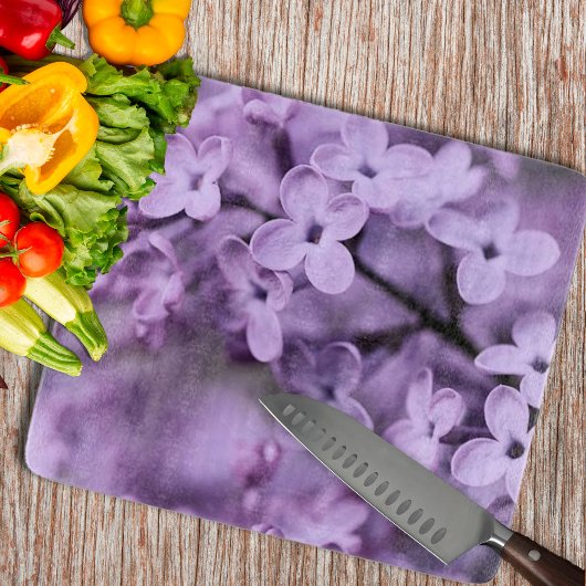 Dekorative Lilac-Blume Schneidebrett