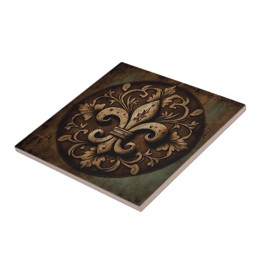 dekorative Lilie Fliese (Seite)