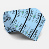 Dekorative Linie für Geografie-Lehrer Krawatte (Gerollt)