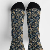 Dekorative Luxus-Blumenornamentik Socken (Oben)